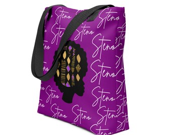 Borsa tote Steno (stampa africana)