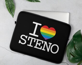 Custodia per laptop I Love Steno PRIDE
