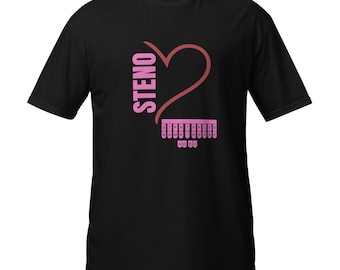 Steno Love-T-shirt unisex a maniche corte Steno Keys rosa - Altri colori