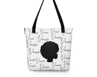 Voice-Tote (bianco/nero)