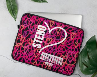 Custodia per laptop da 15" Steno Love Bright Hearts