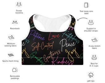 Reggiseno sportivo imbottito Fruit of the Spirit