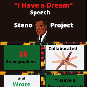 STENO MLK PROJECT Digitaler Download (28 Stenographen haben die I Have a Dream-Rede in Steno geschrieben)