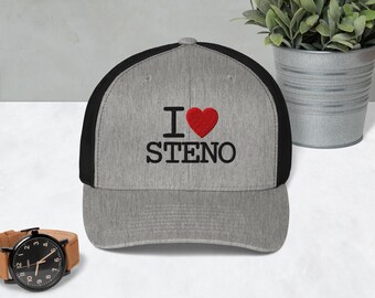 Cappellino da camionista I Love Steno
