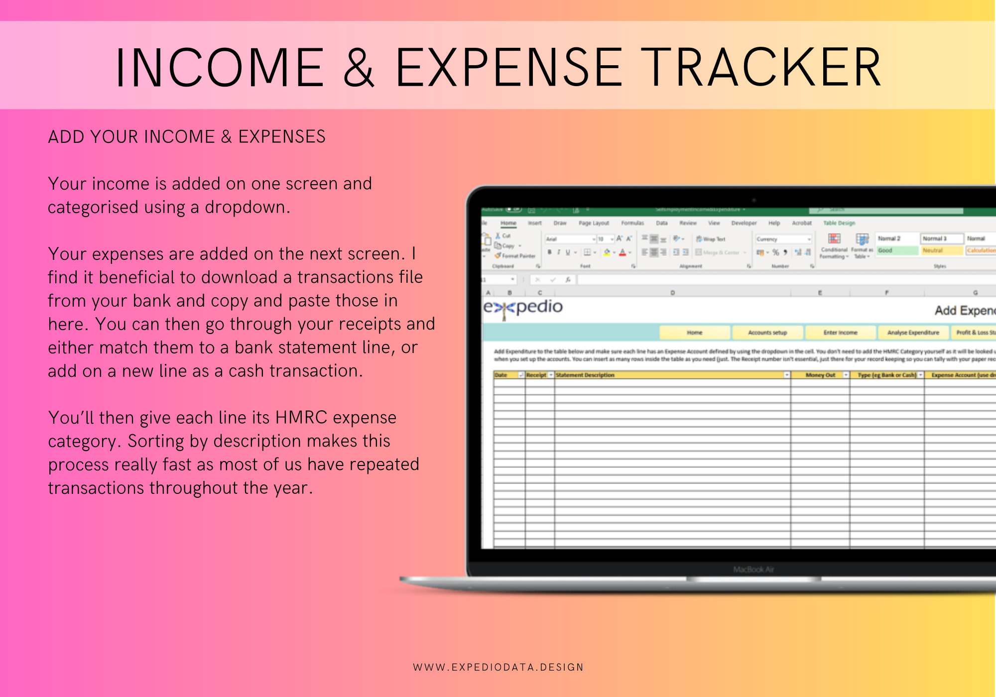 and Expense Tracker Helps With UK Selfemployed Tax Return Excel