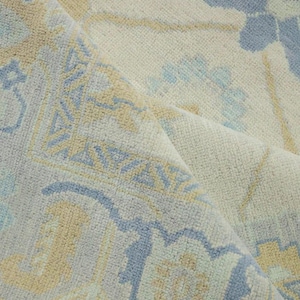 10x14 Beige Oushak Rug | Hand Knotted Wool Area Rug | Pastel Neutral Turkish Rug in 8x10 10x14 12x15 | Modern Muted Living Room Carpet Rug