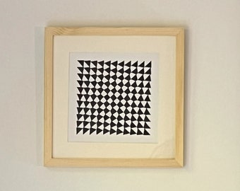 Abstract Drawing. Original Artwork. Modern. Geometric - Retícula 007