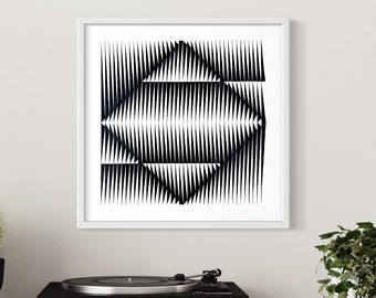 Abstract Drawing. Original Artwork. Modern. Geometric - Topografía 037