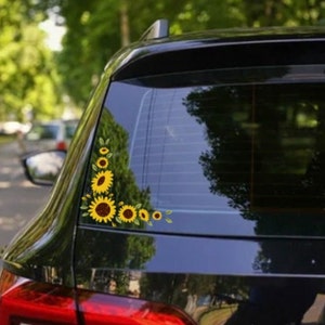 Sun Flower Car Decal Flower Car sticker Floral Decal floral sticker