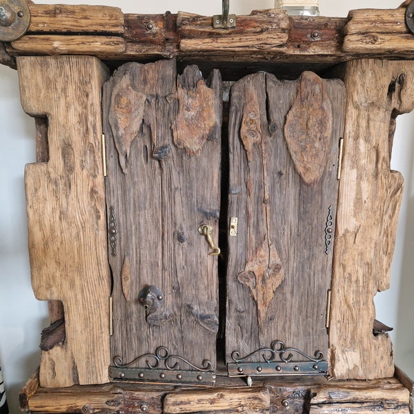 Driftwood drinks cabinet