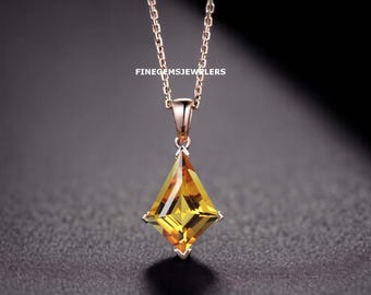 Collana Donna in Oro Giallo Topazio Citrino e Fumè - PTC65BCHQ2