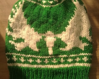 Moose Skull Beanie Knitting Pattern