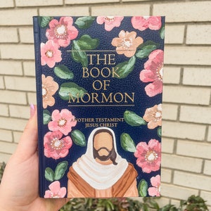 Custom Painted Book of Mormon | Personalized LDS Gift | Missionary Baptism Keepsake