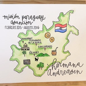 Mapa misji niestandardowej | Misja LDS | Starsza siostra misjonarka | pamiątkowy prezent | Powołani do służby