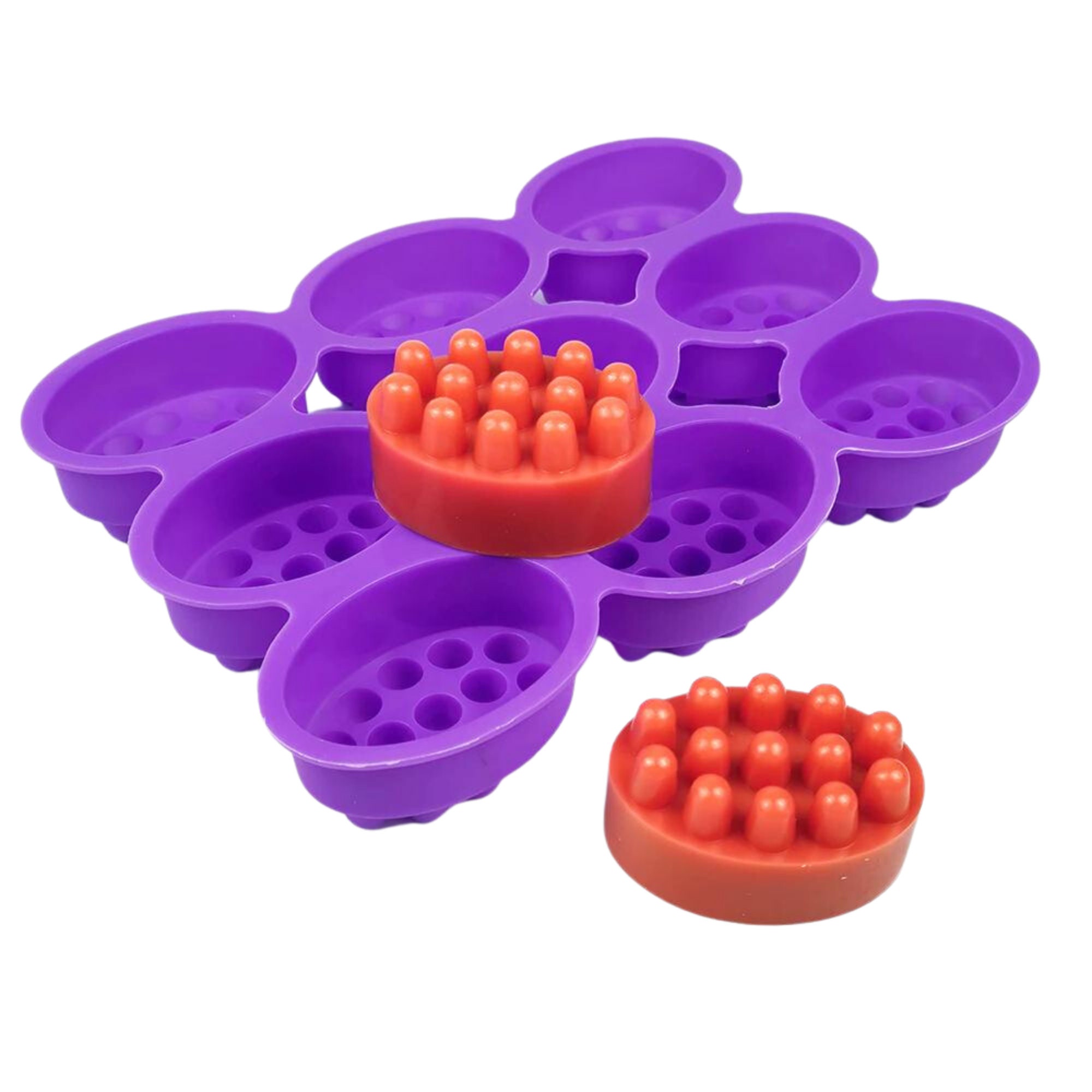 Famimkr Silicone Massage Bar Soap Molds Silicon Molds for Soaps Making,  Handmade