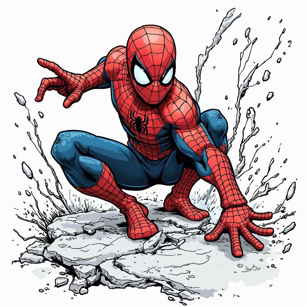 Spiderman color page - Etsy 日本, image size:1024x1024