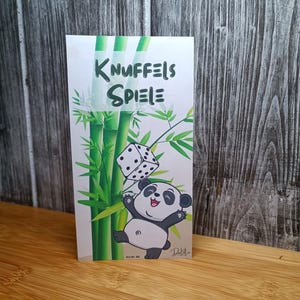 Knuffels Spiele, Sparchallenge, Budgeting, Würfeln, Domino, Panda