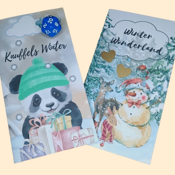 Knuffels Winter & Winter Wonderland/ Klappkarten Sparchallenge