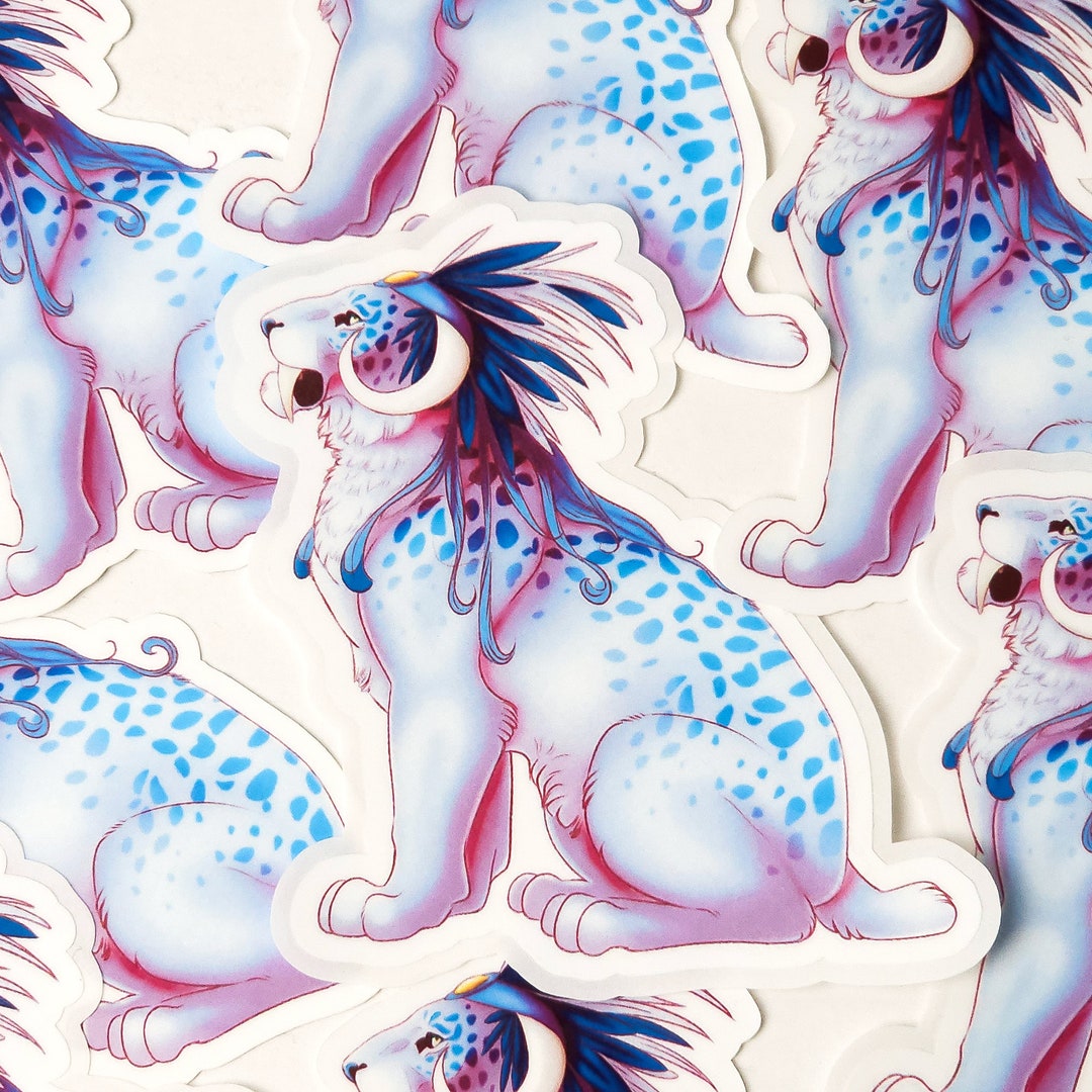 Arctic Hunter Fantasy Sticker Waterproof Die-cut Smilodon Arctic Big ...