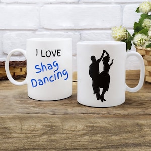 I love shag dancing coffee mug, shag dance, sos, myrtle beach, shag gift, coffee mug gift, dance gift, dancing gift, swing dance