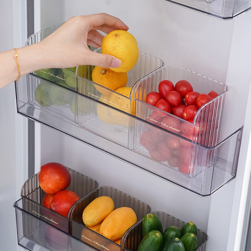 Acquista Vassoio organizer per giradischi Vassoio organizer per frigorifero  rettangolare trasparente girevole a 360 gradi Forniture da cucina