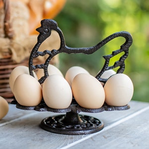 Metal Egg Holder, Creative Spiral Egg Rack
