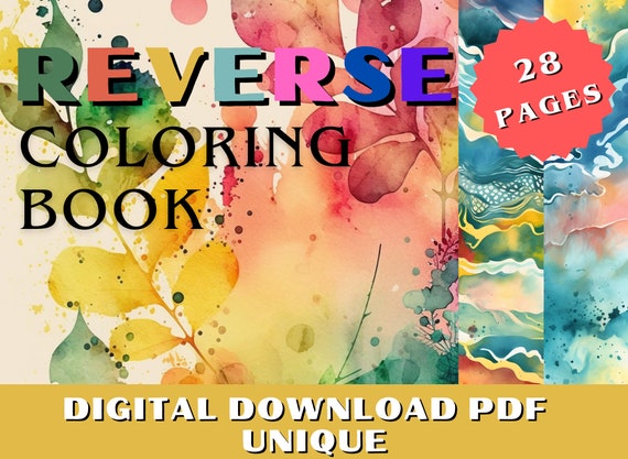 Colorful Meditation, Mindful 28 Coloring Pages for Adults, Instant PDF  Download, Relaxing Experience 