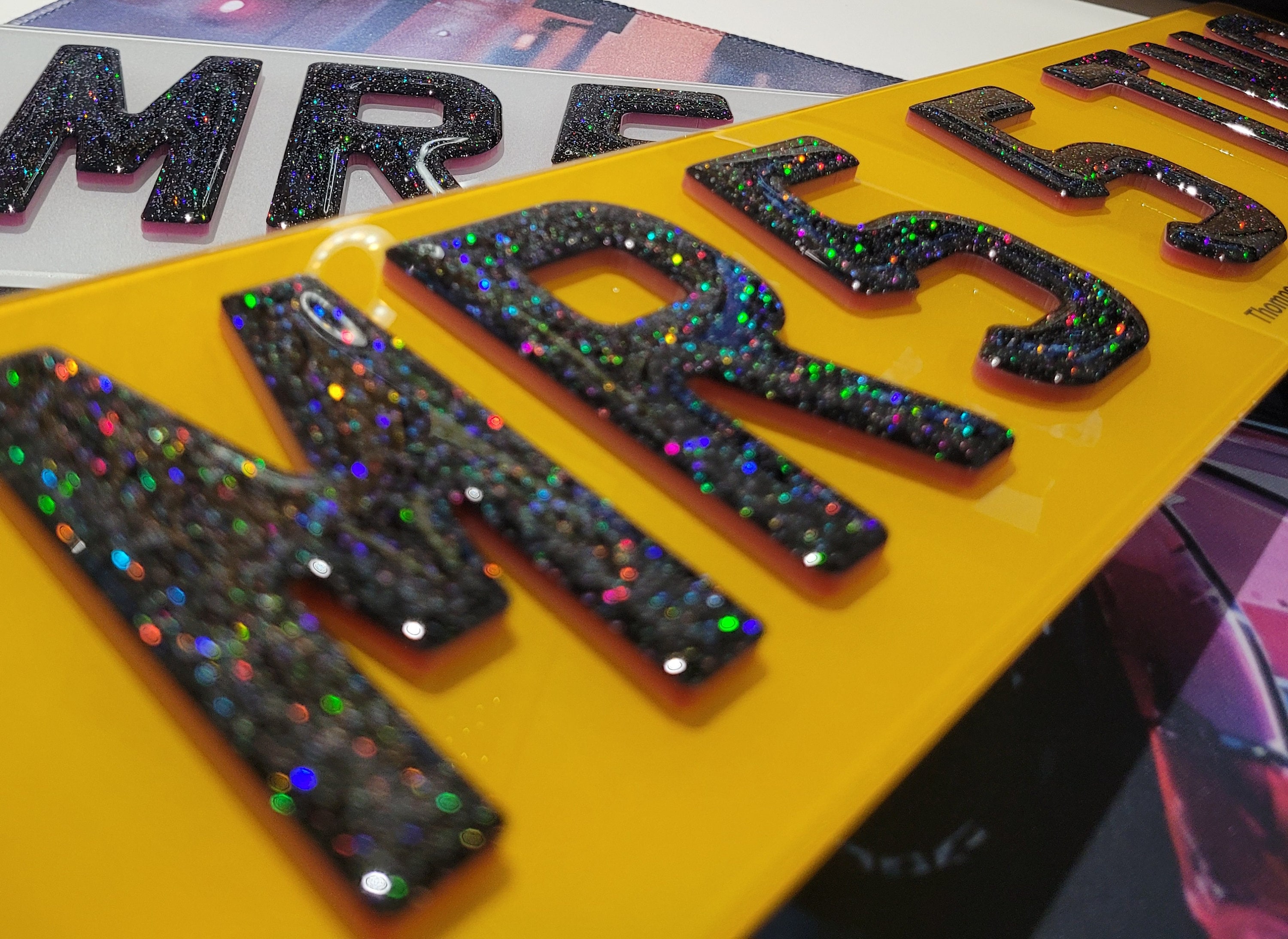 Pink 4d Number Plates