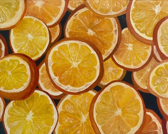 Oranges painting | Kitchen decor