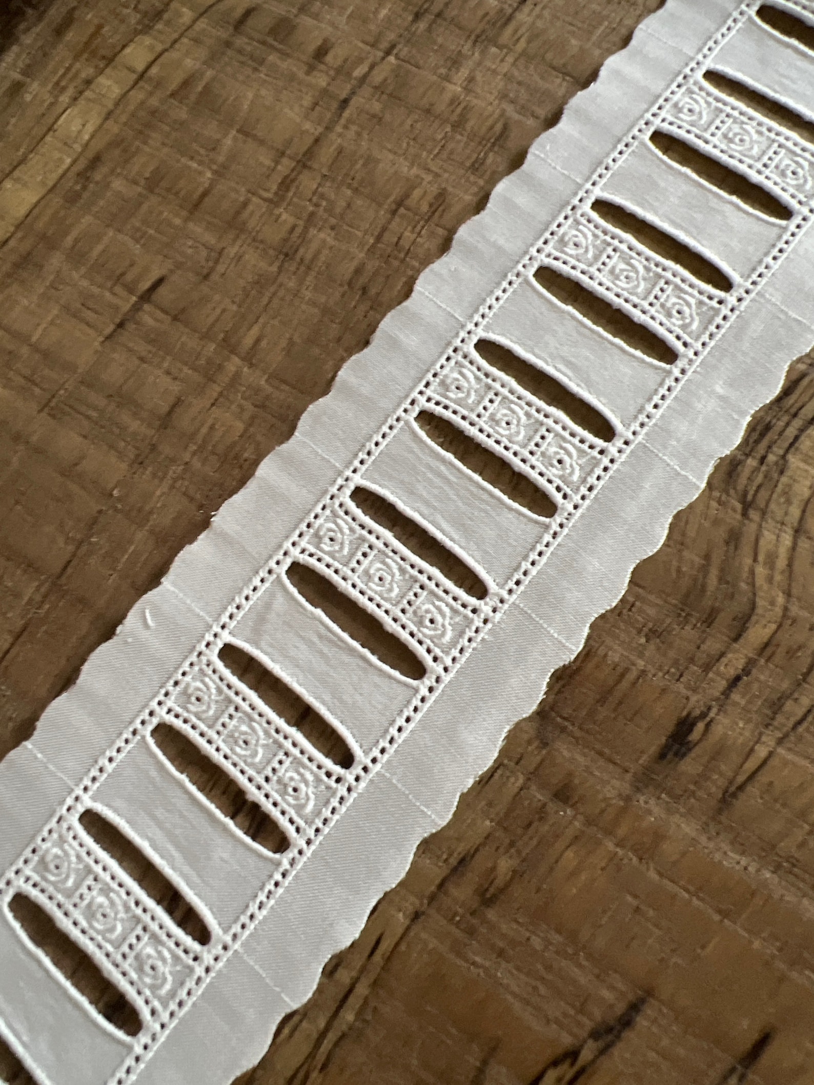 Wide 2 Swiss Entredeux Beading White Champagne or Ecru Heirloom Sewing