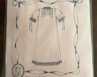 Ginger Snaps Designs A-Line Christening Gowns I Pattern Size Preemie, Newborn, Infant, and Large