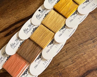 100% Pure Silk Embroidery Floss Elsa Williams 7-Ply 3 yard Card Smocking Embroidery Cross Stitch Needlepoint