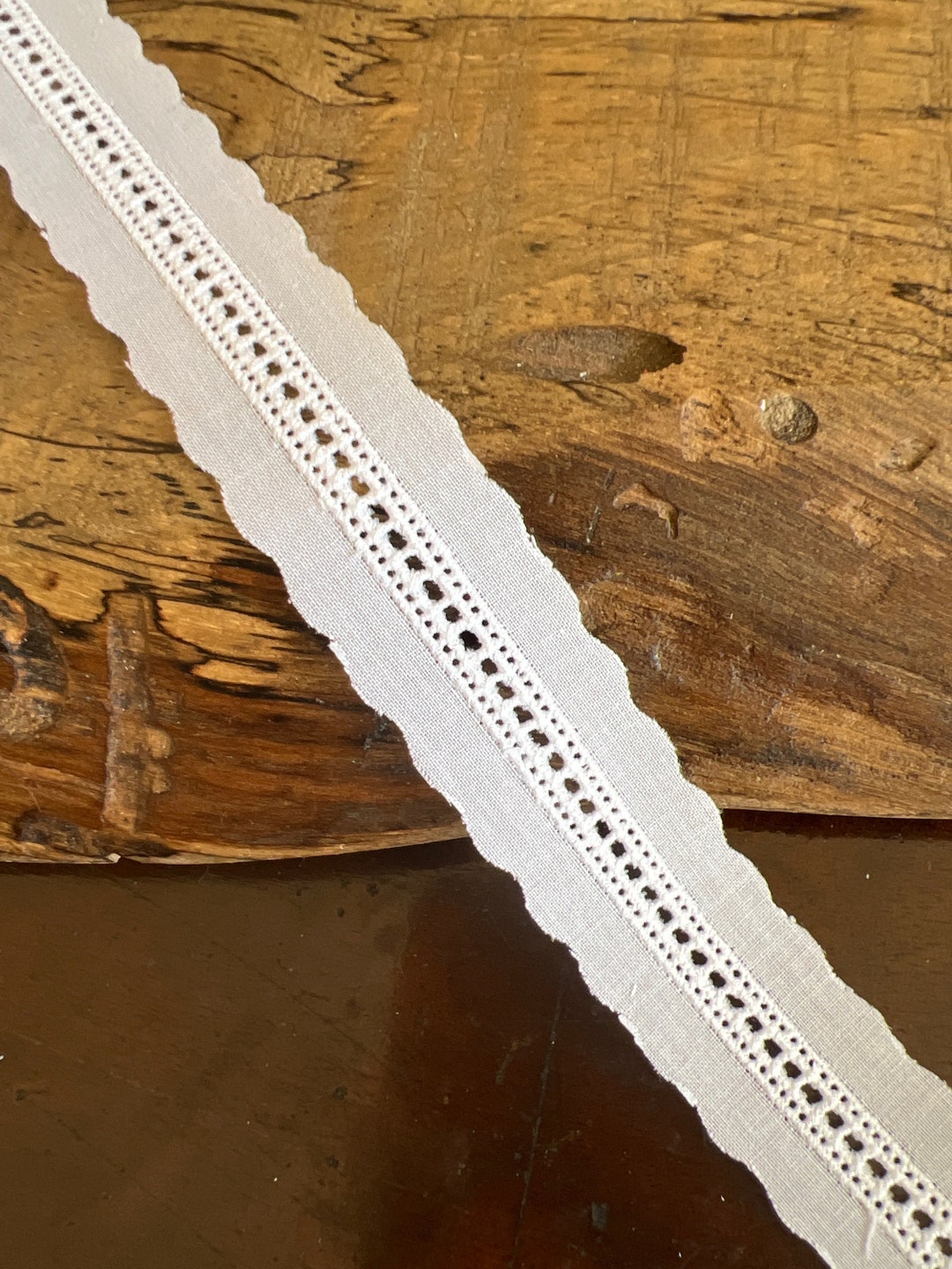 Swiss Double Entredeux White Heirloom Sewing Notion Lace Trim Cotton Etsy