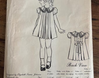 Kelley The Children’s Corner Pattern Size 4 Pattern Portrait Collar Bo Pleats