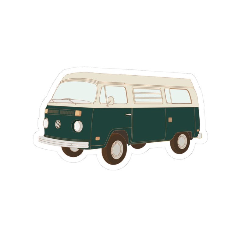 Camper Van Vinyl Sticker | Retro Camper Van - Etsy