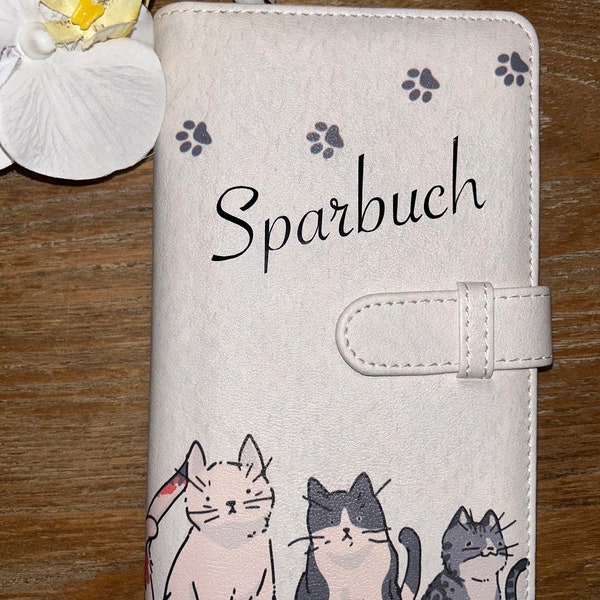 Sparbuch/Sparchallenge/Katze/Binder/Umschalgmethode