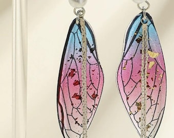 Resin Butterfly Earrings