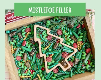 Merry Mistletoe Sensory Bin filler Christmas Fine Motor Learning Activity Screen Free Preschool Kids Gift