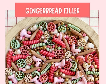 Gingerbread-Themed Sensory Bin Filler Christmas Fine Motor Learning Activity Screen Free Preschool Kids Gift