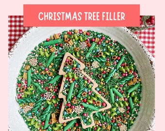 Christmas Tree Sensory Bin Filler Holiday Fine Motor Learning Activity Screen Free Preschool Kids Gift