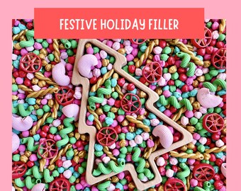 Festive Christmas Sensory Bin Filler Holiday Fine Motor Learning Activity Screen Free Preschool Kids Gift