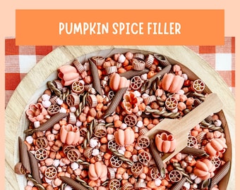 Pumpkin Spice-Themed Sensory Bin Filler Fall Fine Motor Learning Activity Screen Free Preschool Kids Gift