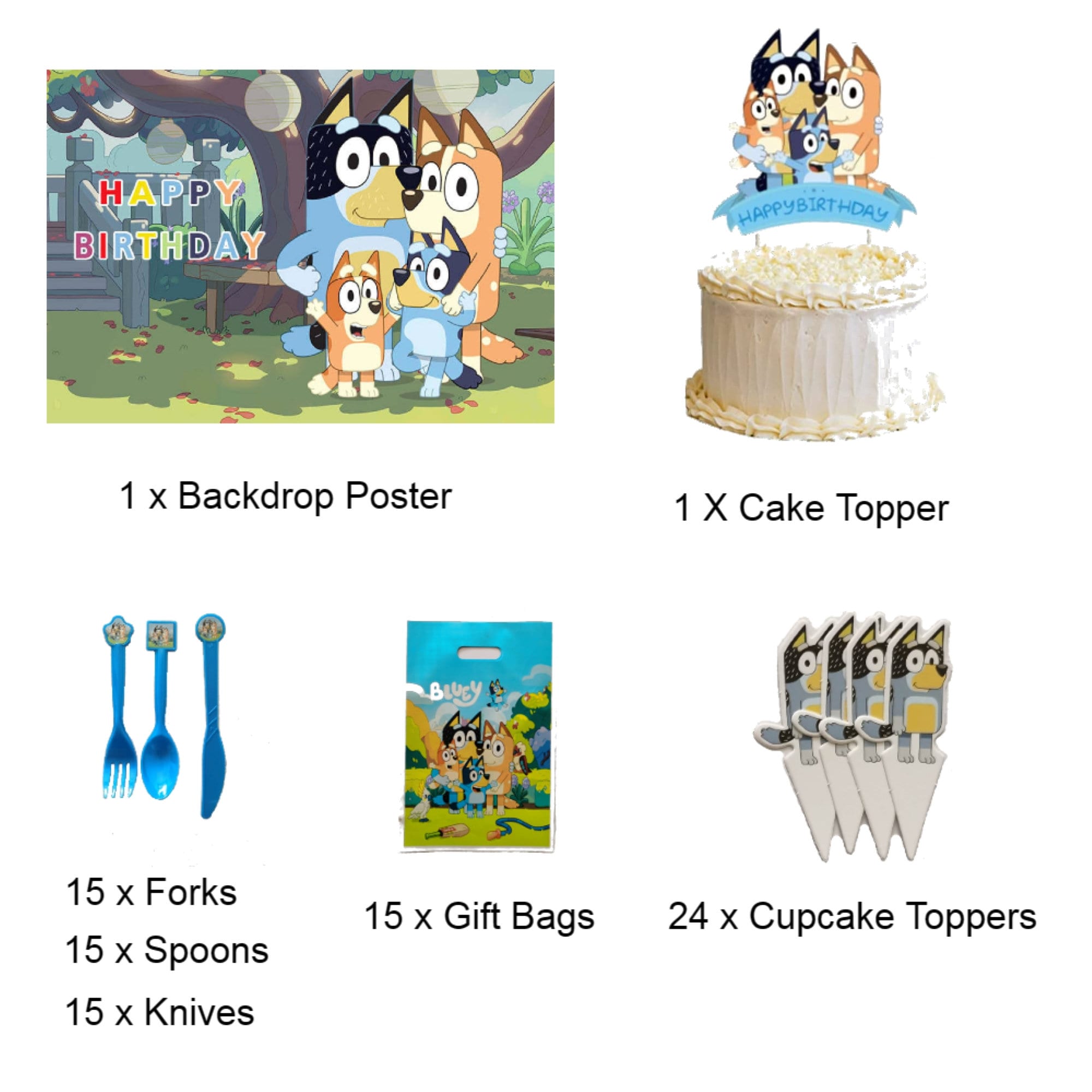 Blue Dog Birthday Party Pack