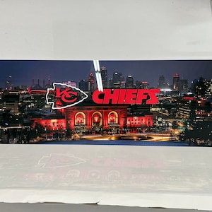 12&quot;x36&quot; Kansas City Chiefs, Kansas City,  Chiefs City, Kansas City Chiefs gift, Kansas City Chiefs Metal Wall Art, Kansas City Chiefs fans