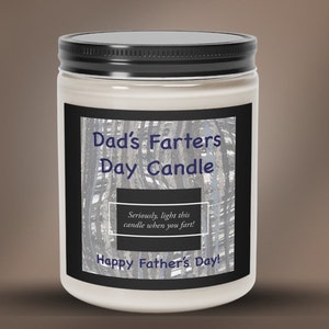 Funny Father&#39;s Day Candle: Vegan Soy Coconut Wax Scented Candle