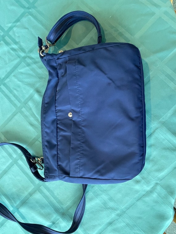 Women s Cross Body Pacsafe Ebag RFID Anti theft Tecnology Blue Etsy