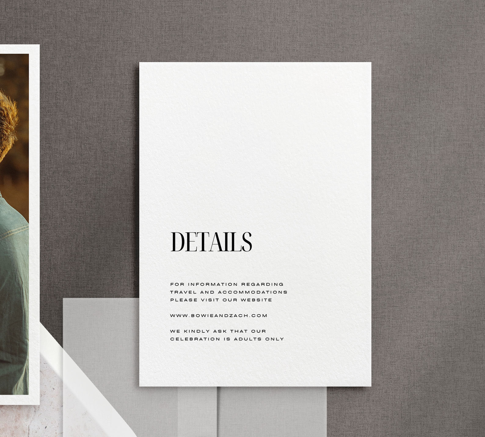 Insert Card Template, Minimal Modern Detail Card, Simple Elegant ...