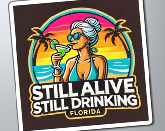 Florida Girl Retro Digital Art