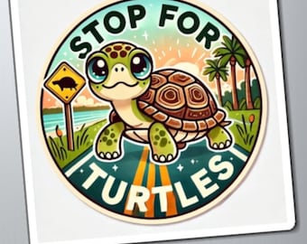 Stop For Turtles - Environmental Conservation PNG