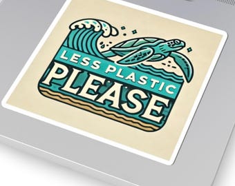 Less Plastic Please Sea Turtle - Environmental Conservation PNG